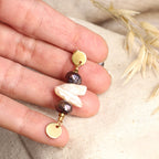 Upcycling Perlenohrringe