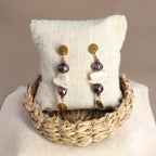 Upcycling Perlenohrringe