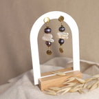 Upcycling Perlenohrringe