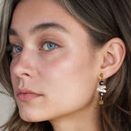 Upcycling Perlenohrringe