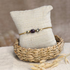 Amethyst Armband Damen vergoldet - | trueffeldesign