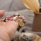 Edelstein Mala-Kette Mondstein & Sonnenstein - trueffeldesign