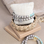 Citrin Armband mit Amazonit & Holzperlen - | trueffeldesign