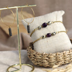 Creolen mit Hämatit - | trueffeldesign