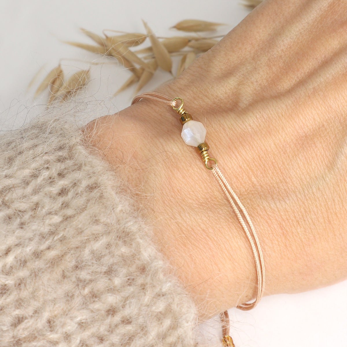 Edelstein Mutmacher Armband Damen - trueffeldesign | Handgemachter Schmuck mit Bedeutung