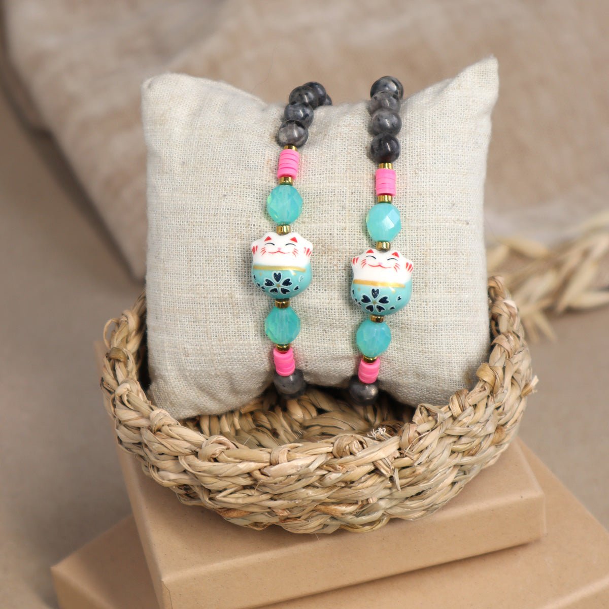 Glücksarmband Maneki Neko - | trueffeldesign