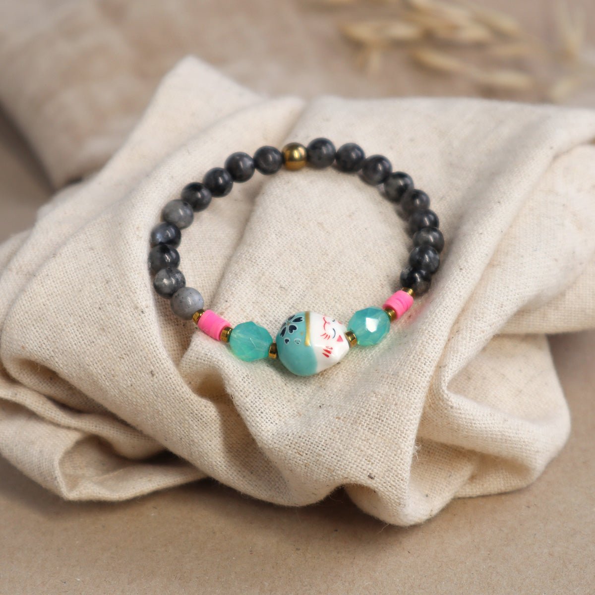 Glücksarmband Maneki Neko - | trueffeldesign