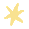 Gelber Stern - ein Designelement von trueffeldesign