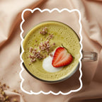 Matcha Starwberry mit Erdbeere