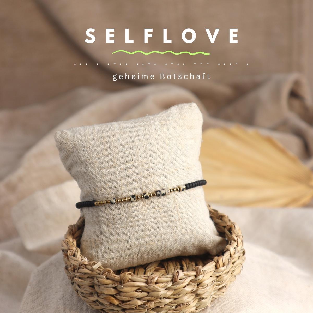 Minimalistisches Morsecode Armband Selflove - | trueffeldesign