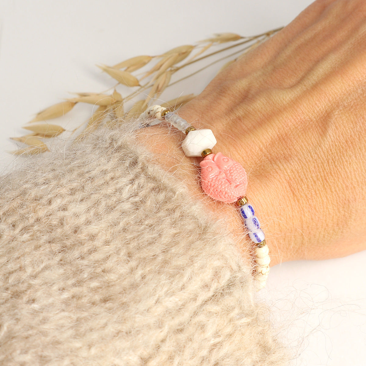 Mondstein Armband Gold
