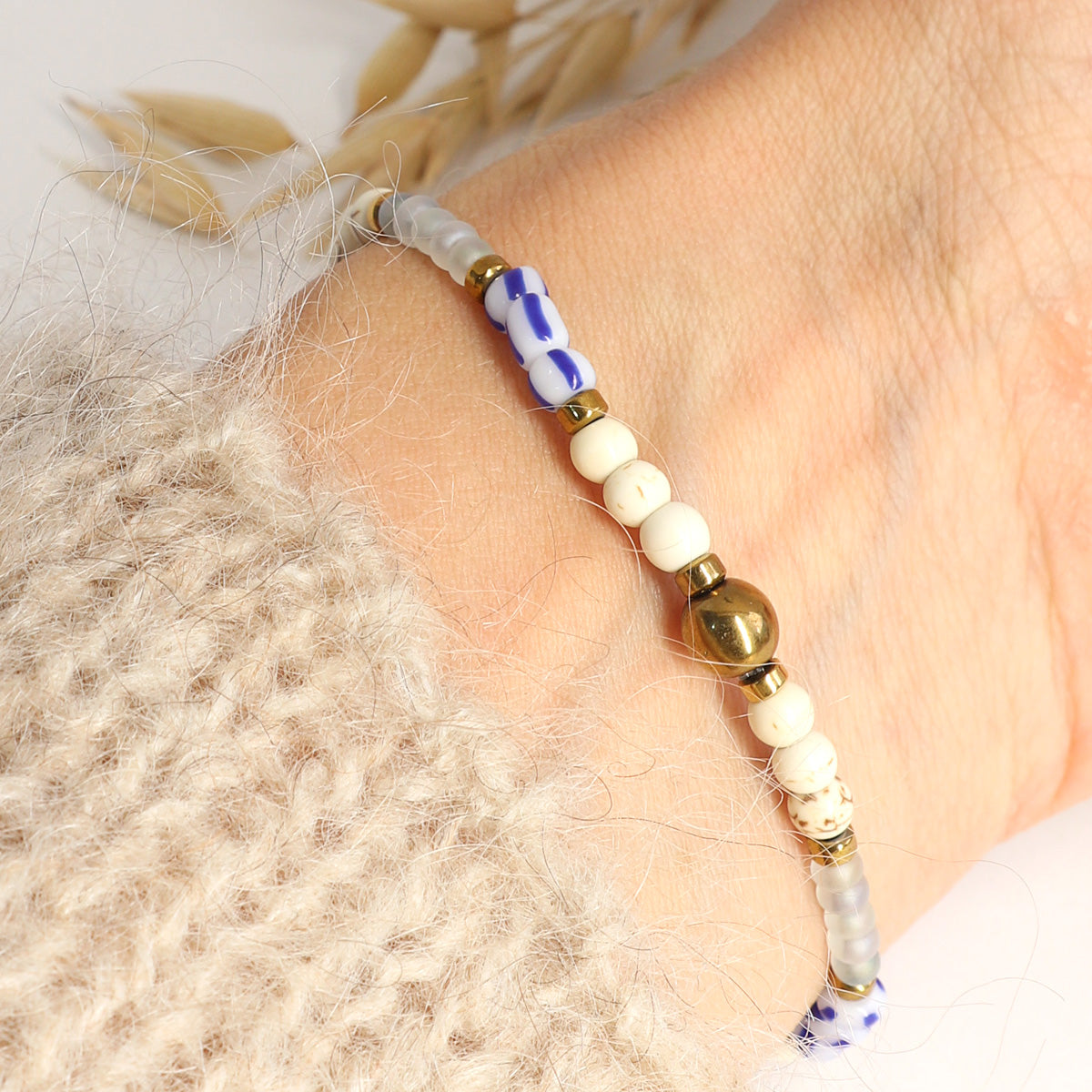 Mondstein Armband Gold