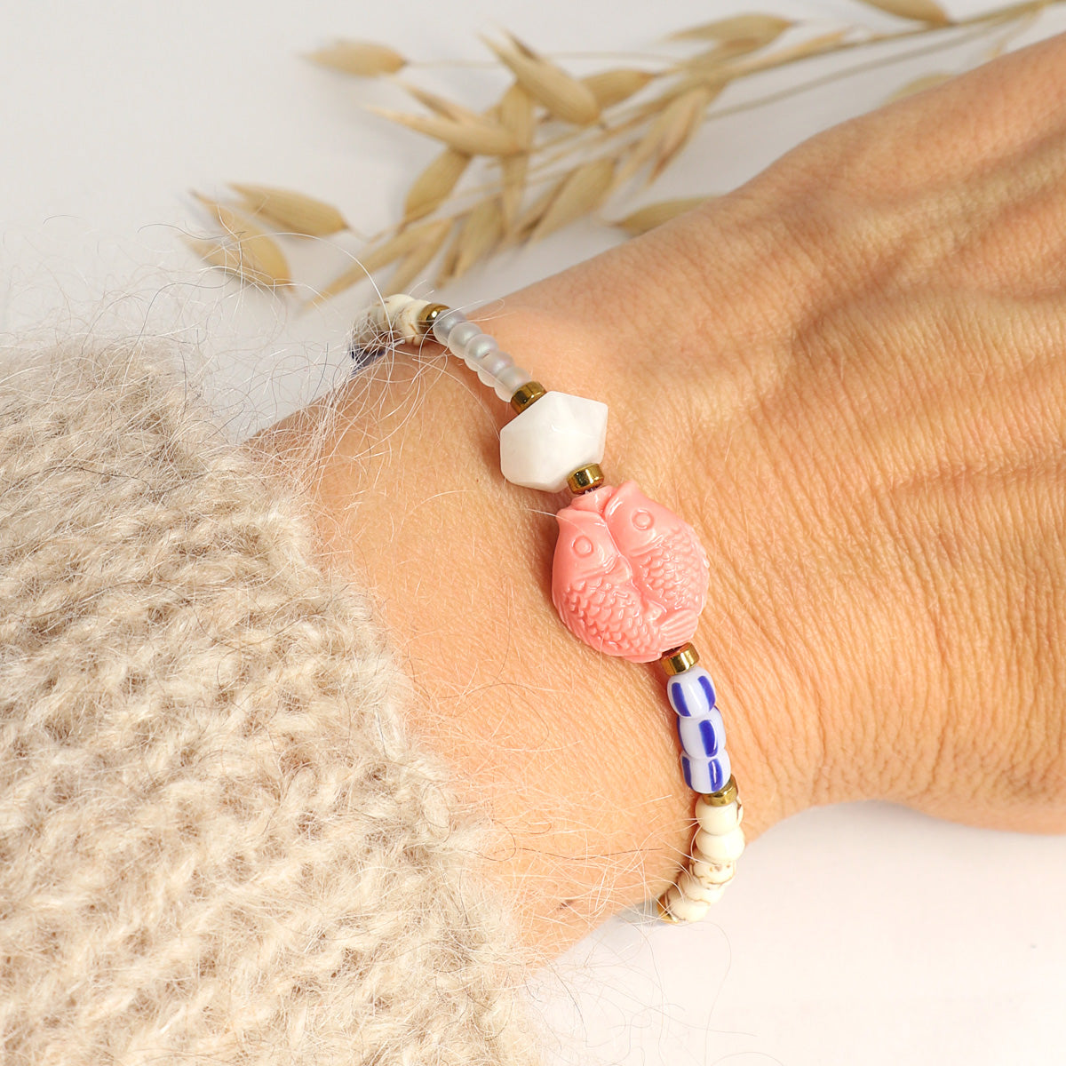 Mondstein Armband Gold