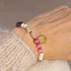 Naturstein Armband mit Sonnenanhänger - | trueffeldesign