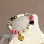 Naturstein Armband mit Sonnenanhänger - | trueffeldesign