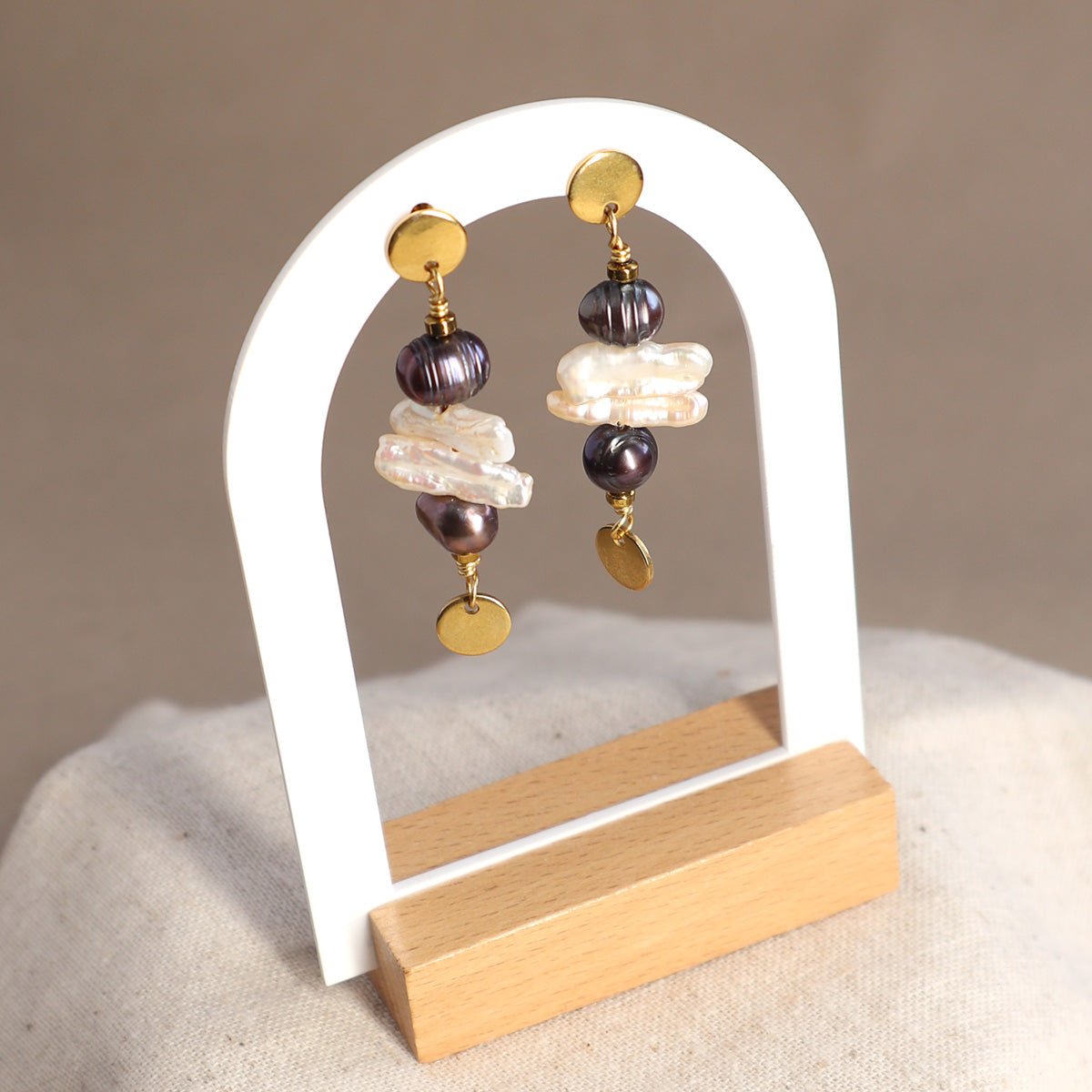 Upcycling Perlenohrringe - | trueffeldesign