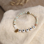 Yoga Armband PRANA aus Jaspis & Mondstein - | trueffeldesign